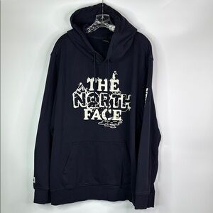 The North Face Dark Navy Blue Hoodie Sweatshirt XXL
